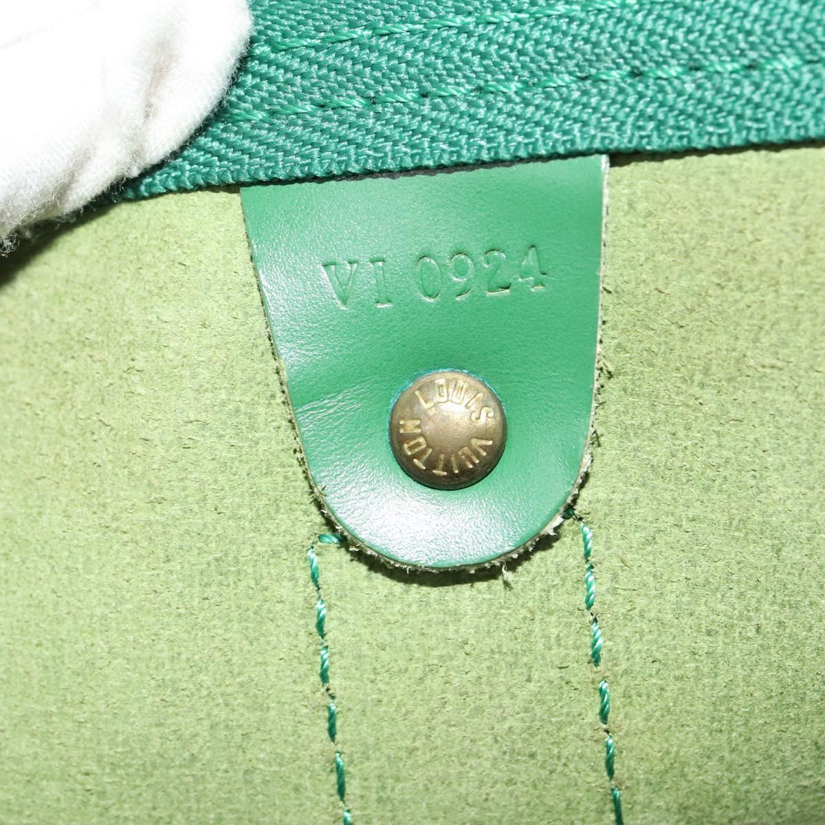 Louis Vuitton Keepall 50, Green, Leather, travel