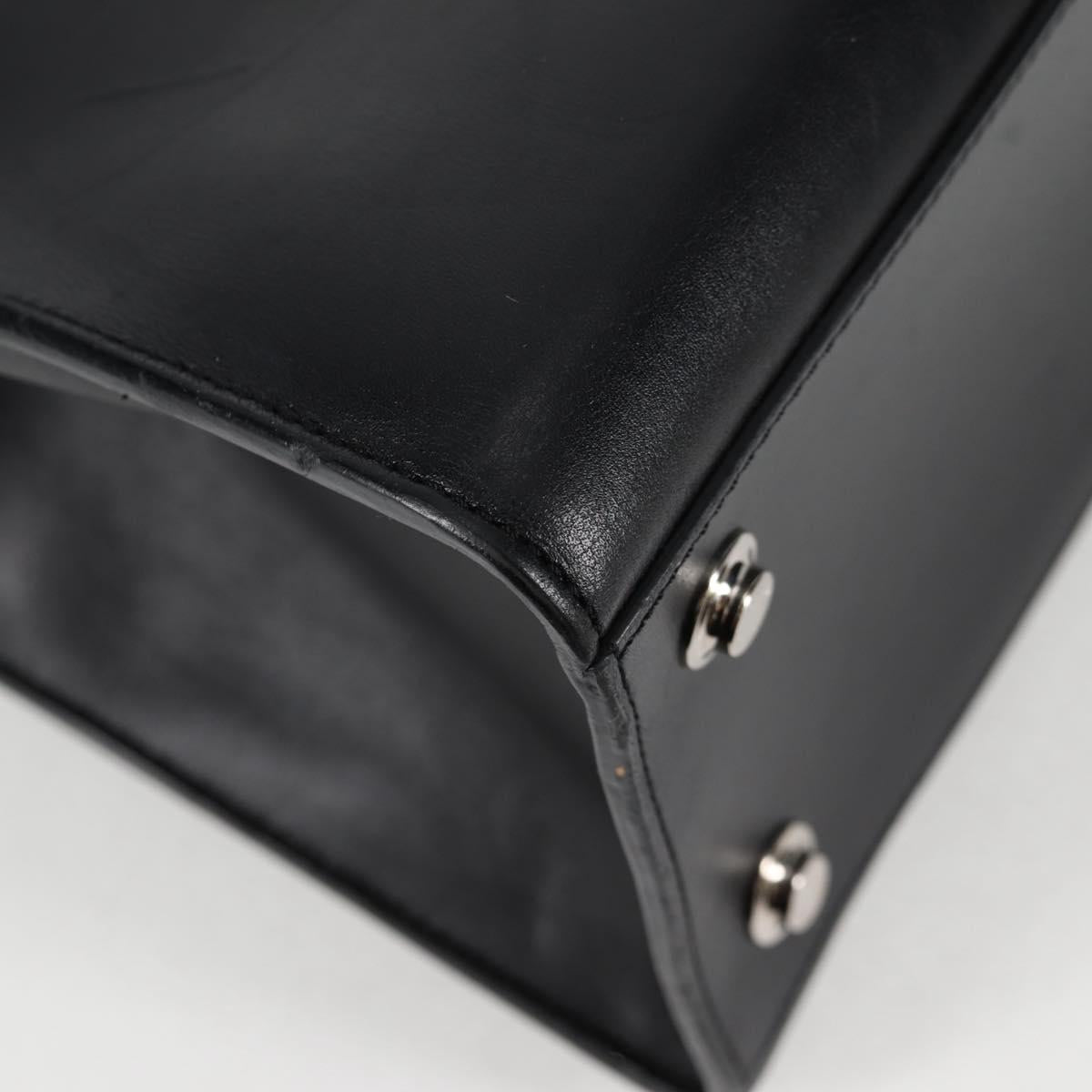 Louis Vuitton Steamer, Black, Leather, handbag