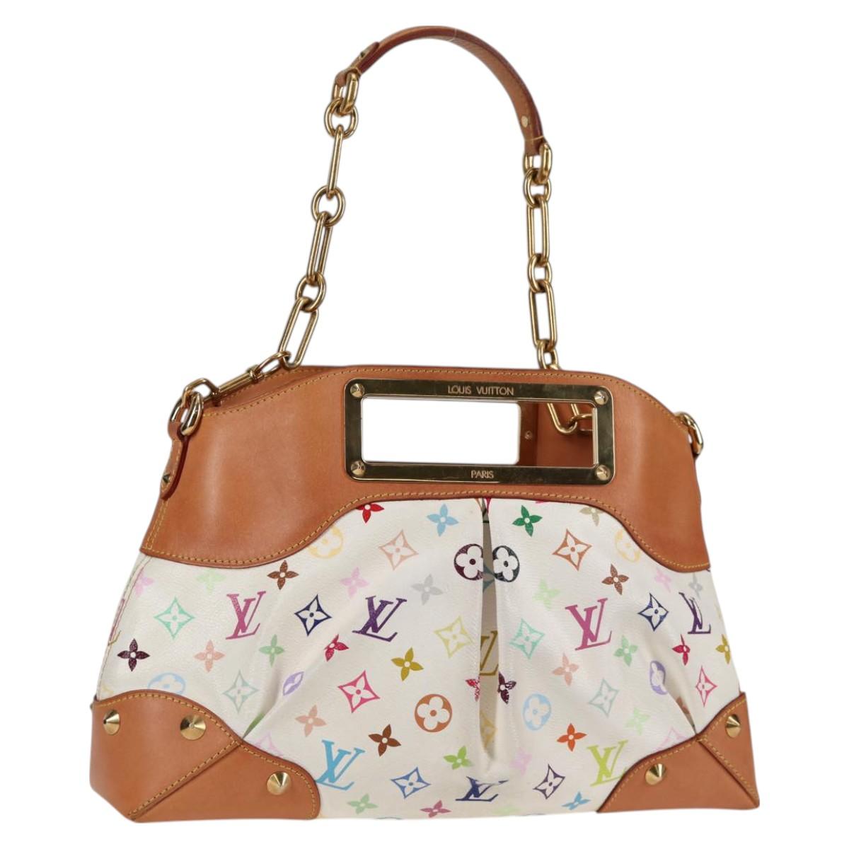 Louis Vuitton Judy, White, Canvas, handbag