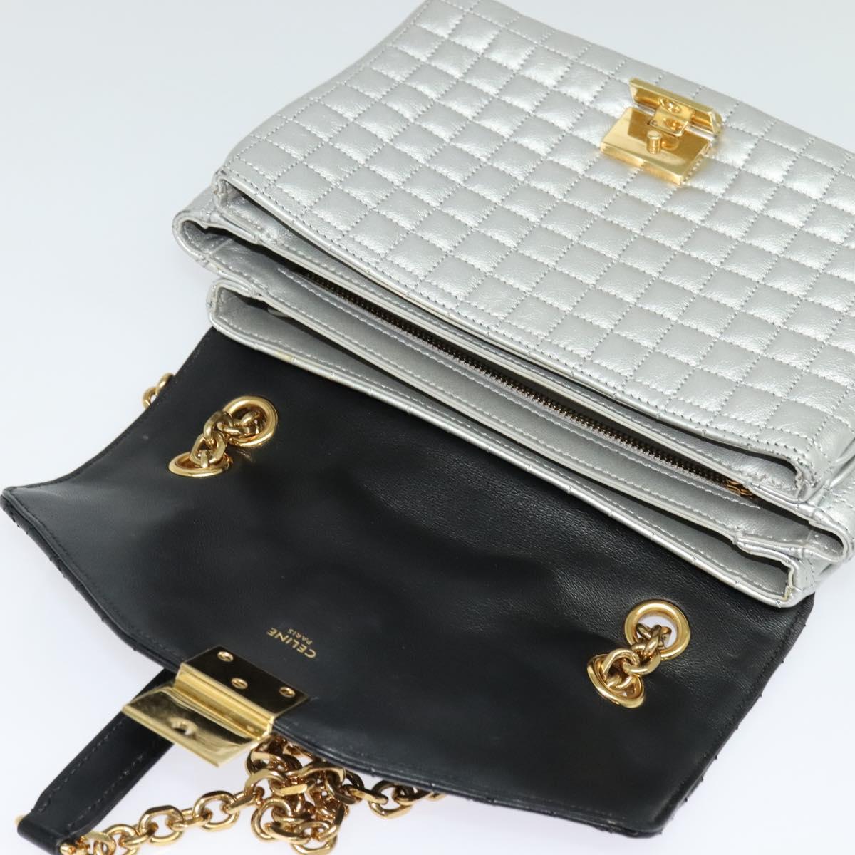Céline C, Black, Leather, shoulder