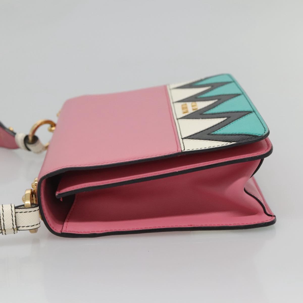 Prada Saffiano, Pink, Leather, shoulder