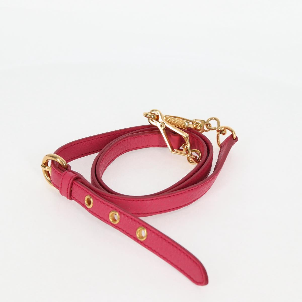 Miu Miu Vitello, Pink, Leather, tote