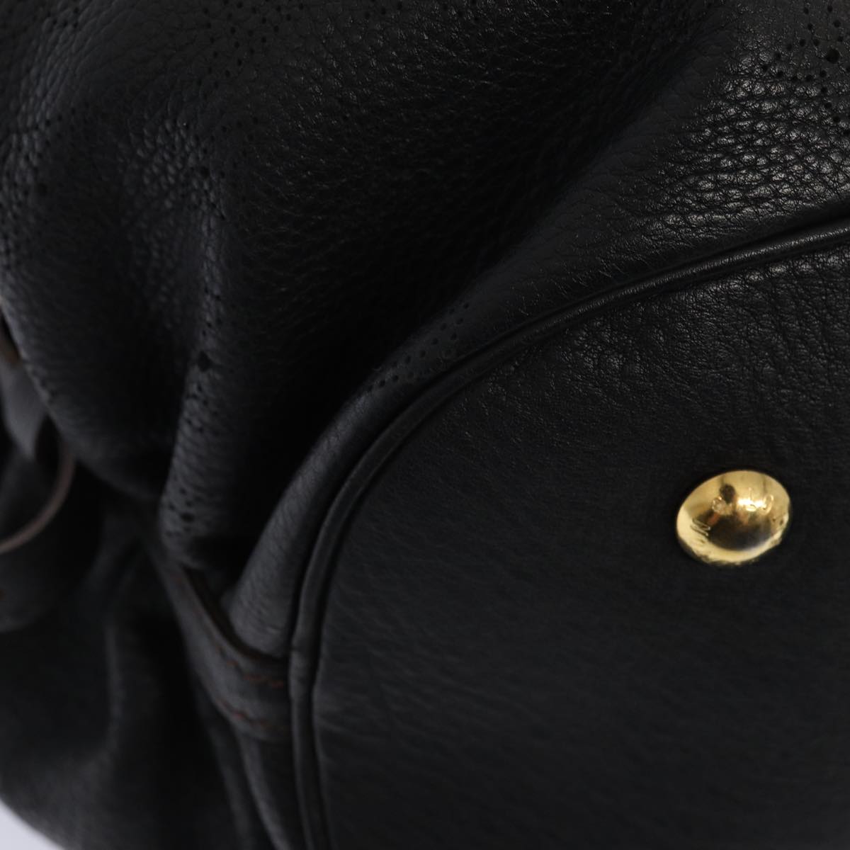 Louis Vuitton XL, Black, Leather, handbag