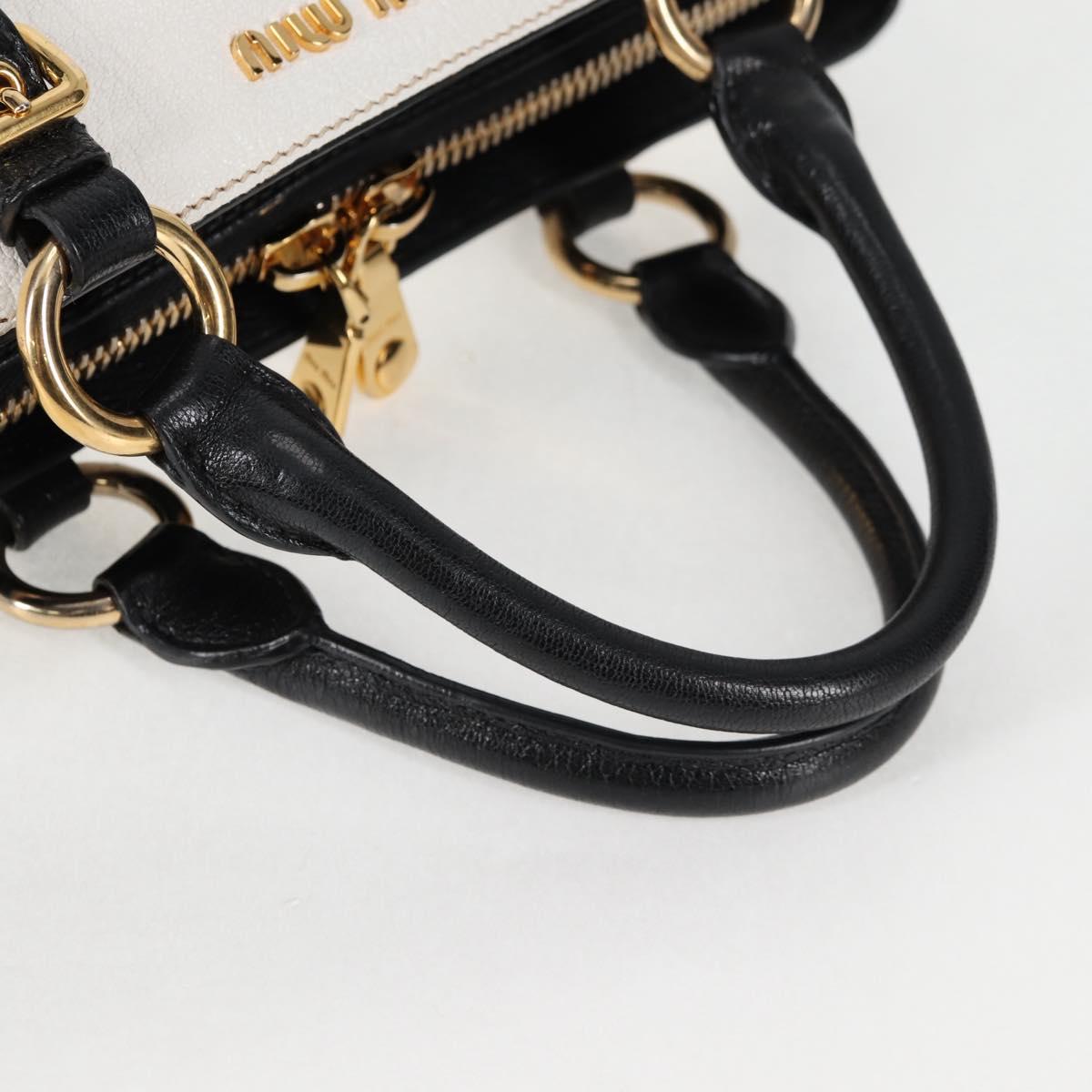 Miu Miu Madras, White, Leather, handbag