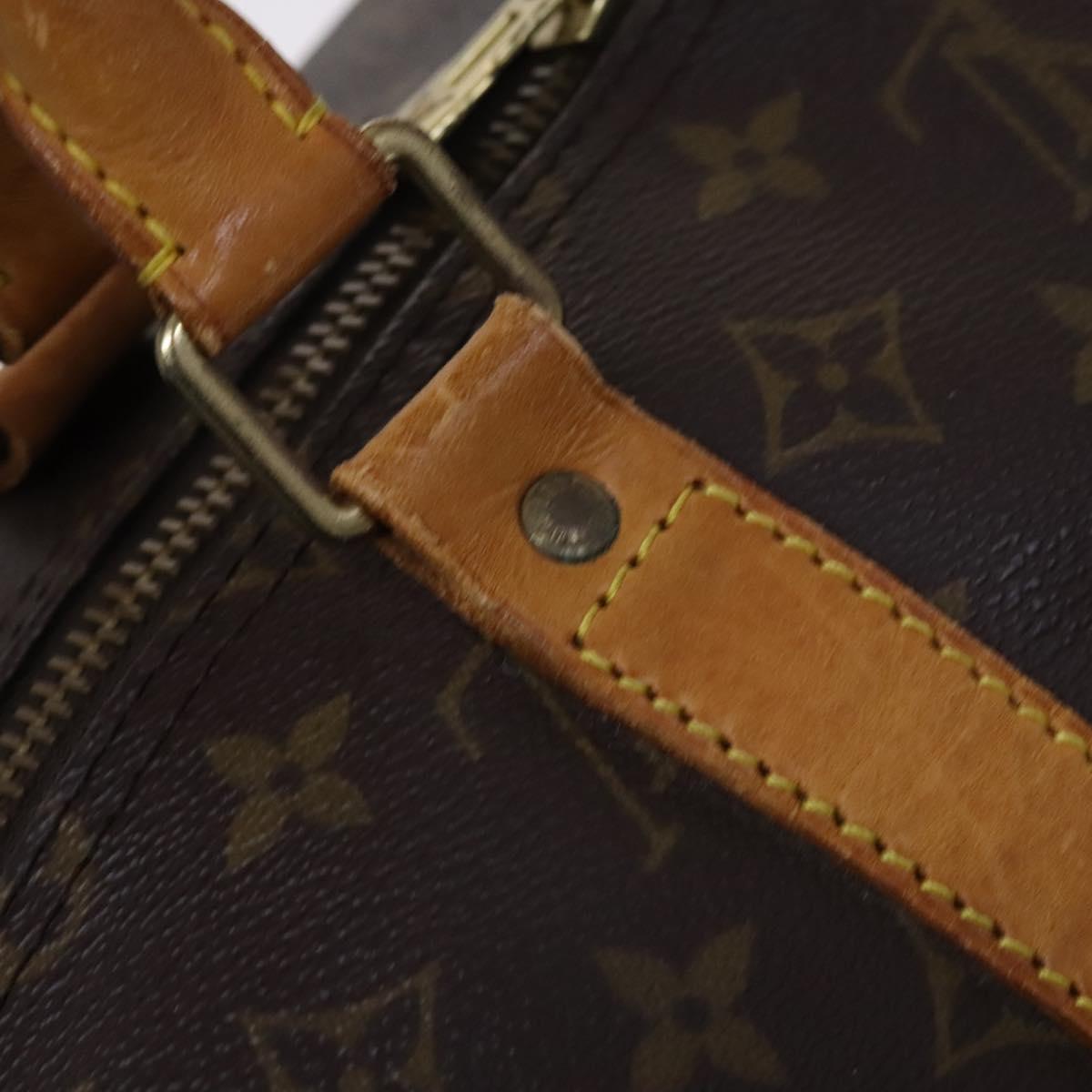 Louis Vuitton Keepall 55, Brown, Canvas, travel