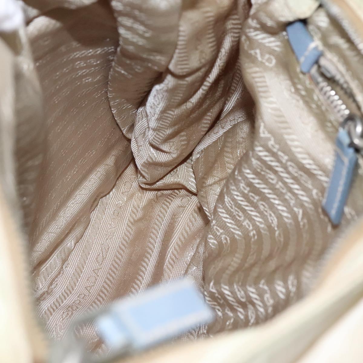 Prada Re-Nylon, Beige, Canvas, shoulder