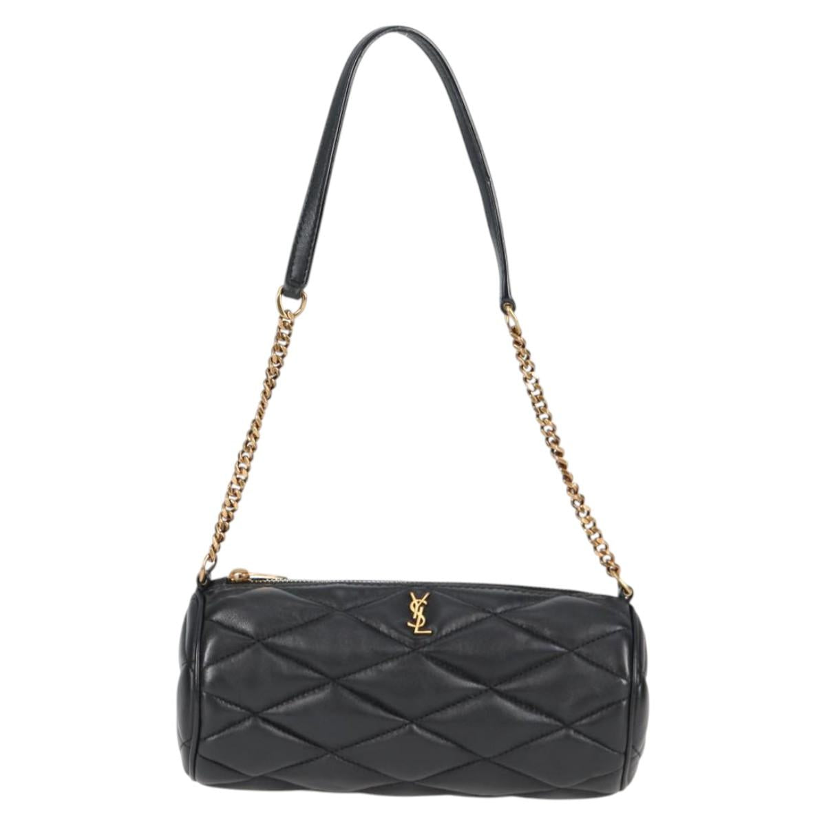 Yves Saint Laurent, Black, Leather, shoulder