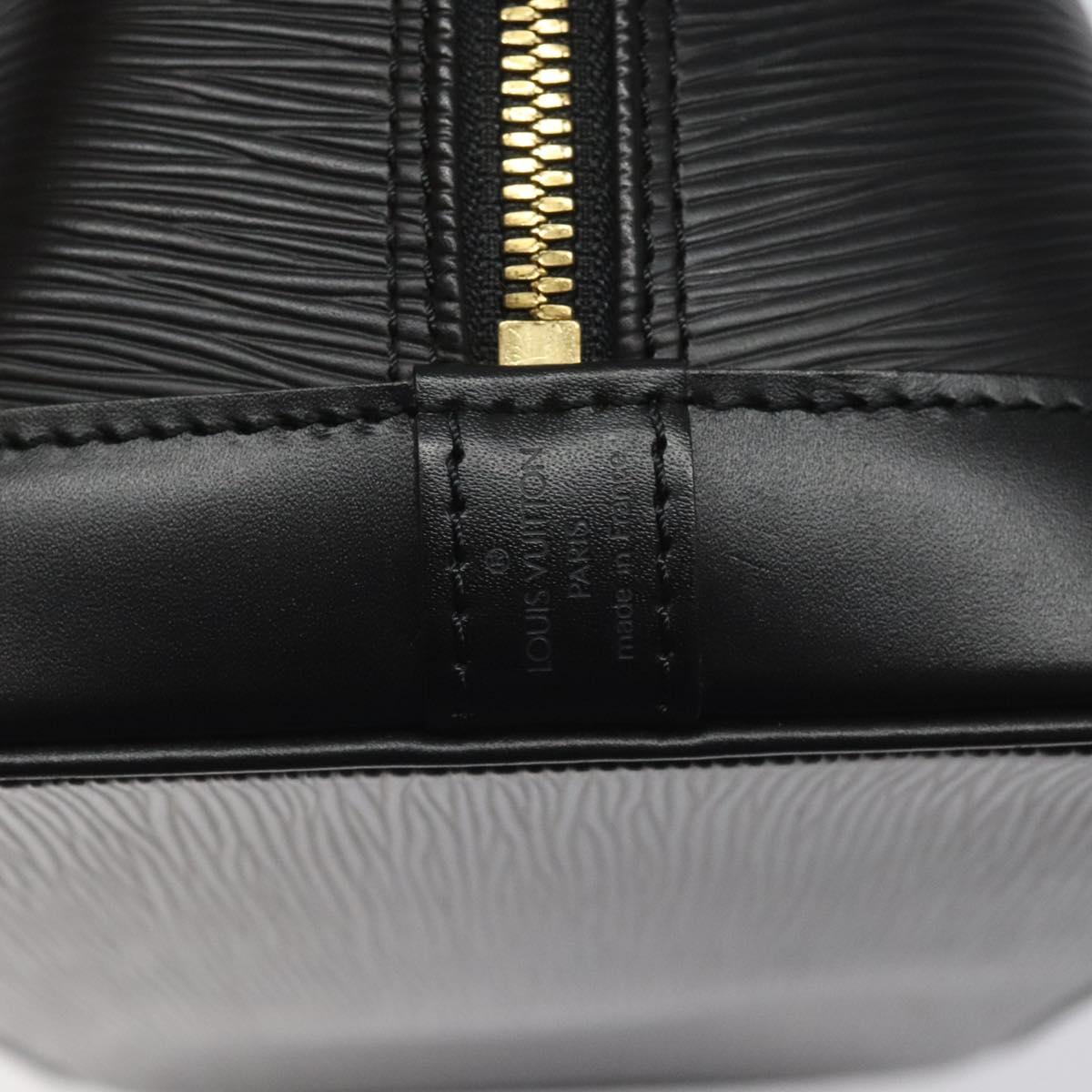 Louis Vuitton Alma, Black, Leather, handbag