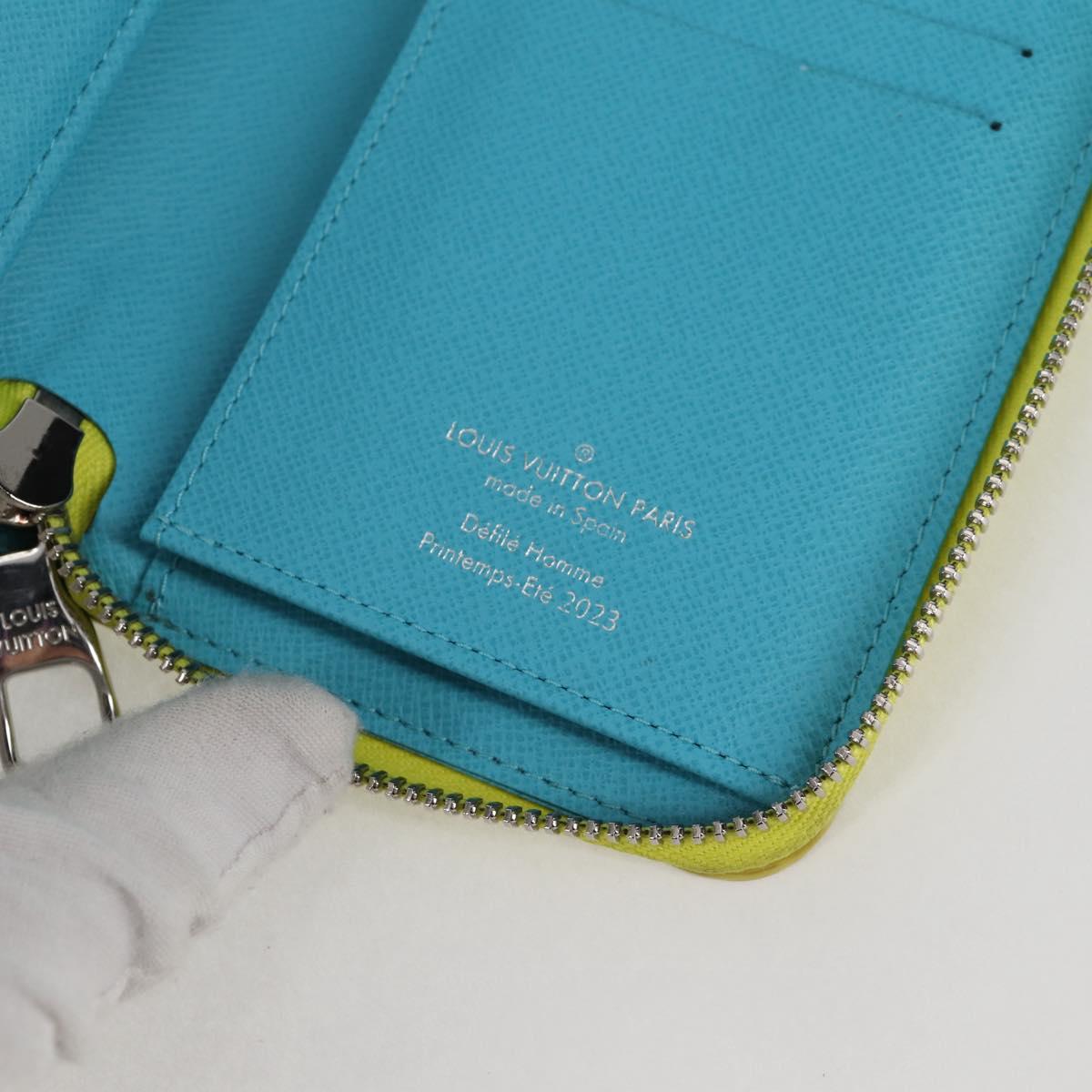 Louis Vuitton Zippy Wallet Vertical, Yellow, Canvas, wallet