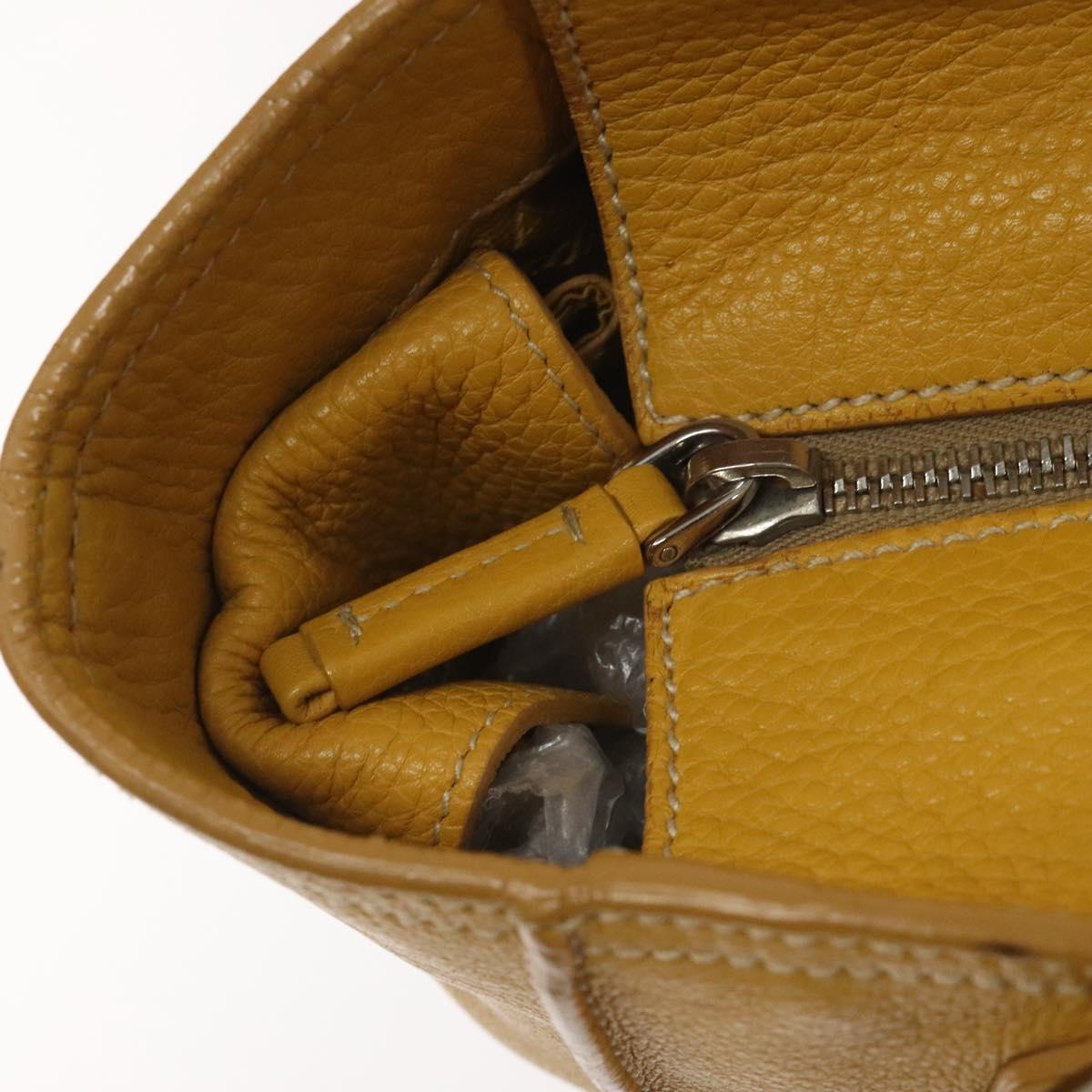 Prada, Yellow, Leather, handbag