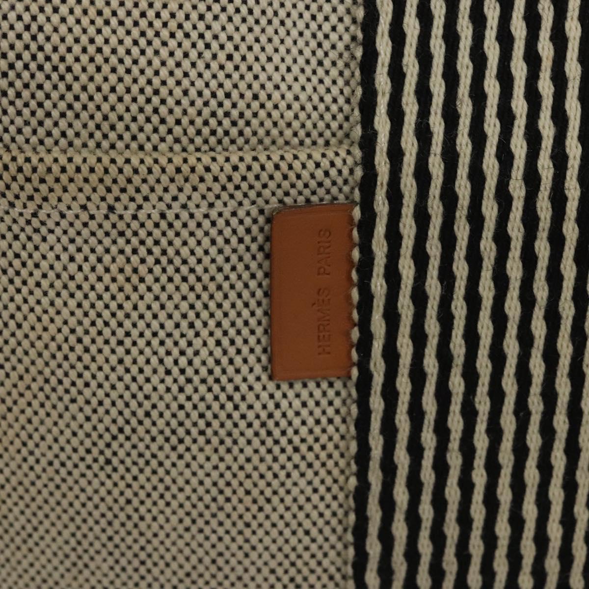 Hermès Fourre tout, Grey, Canvas, handbag