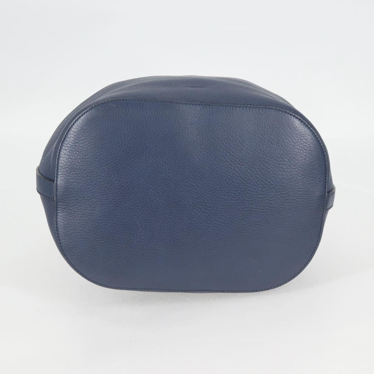 Gucci Bamboo, Blue, Leather, handbag