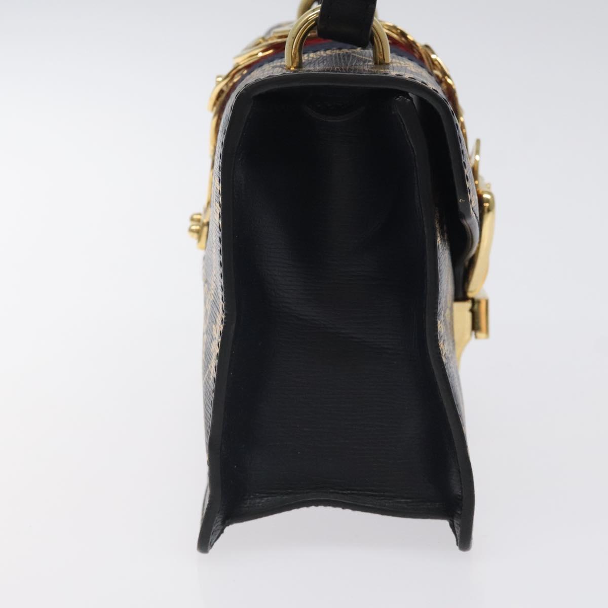 Gucci Sylvie, Navy, Leather, handbag