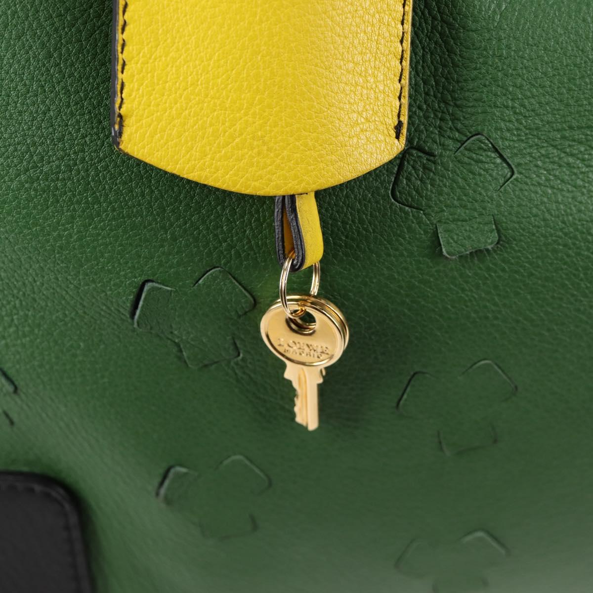 Loewe Amazona, Green, Leather, handbag