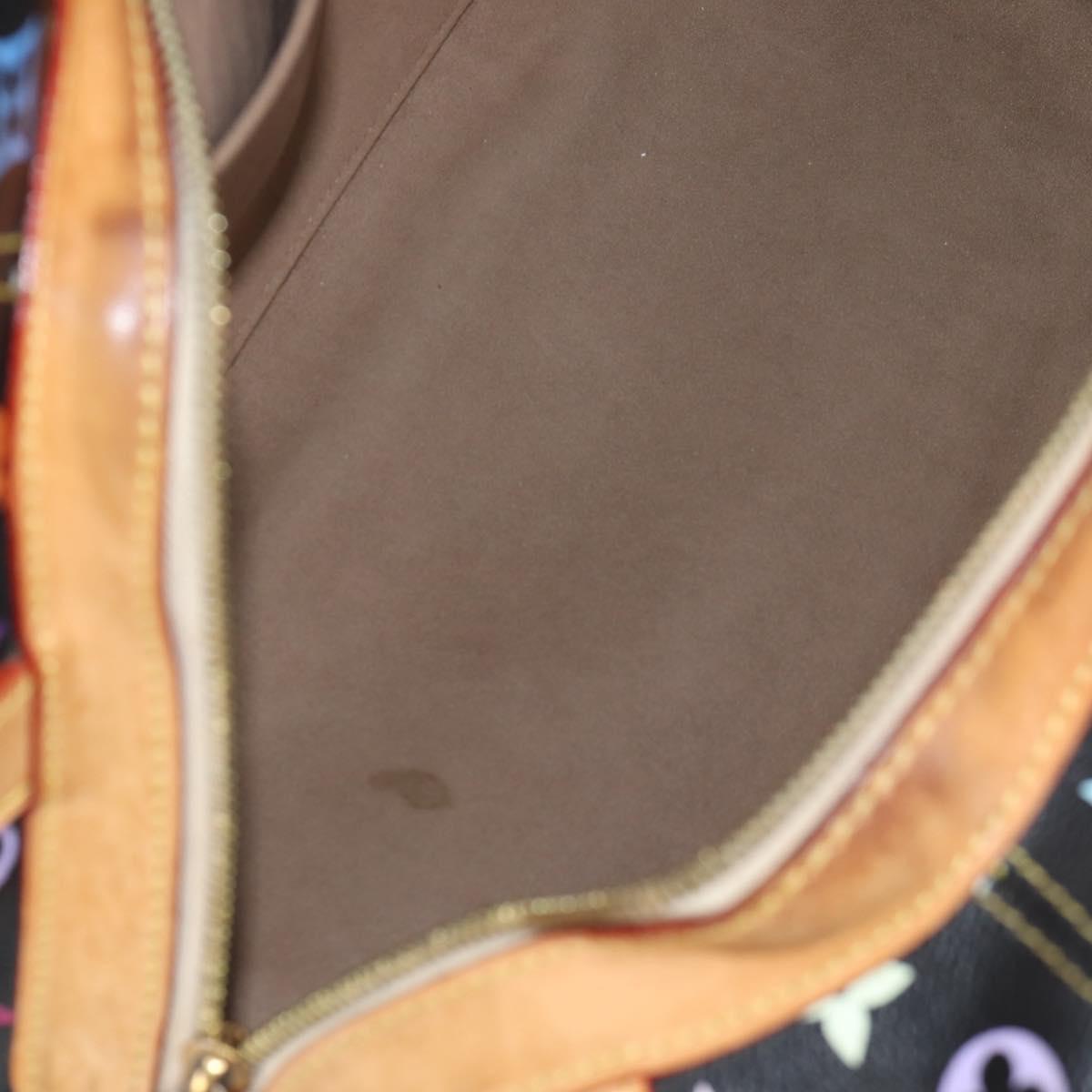 Louis Vuitton Claudia, Black, Canvas, handbag