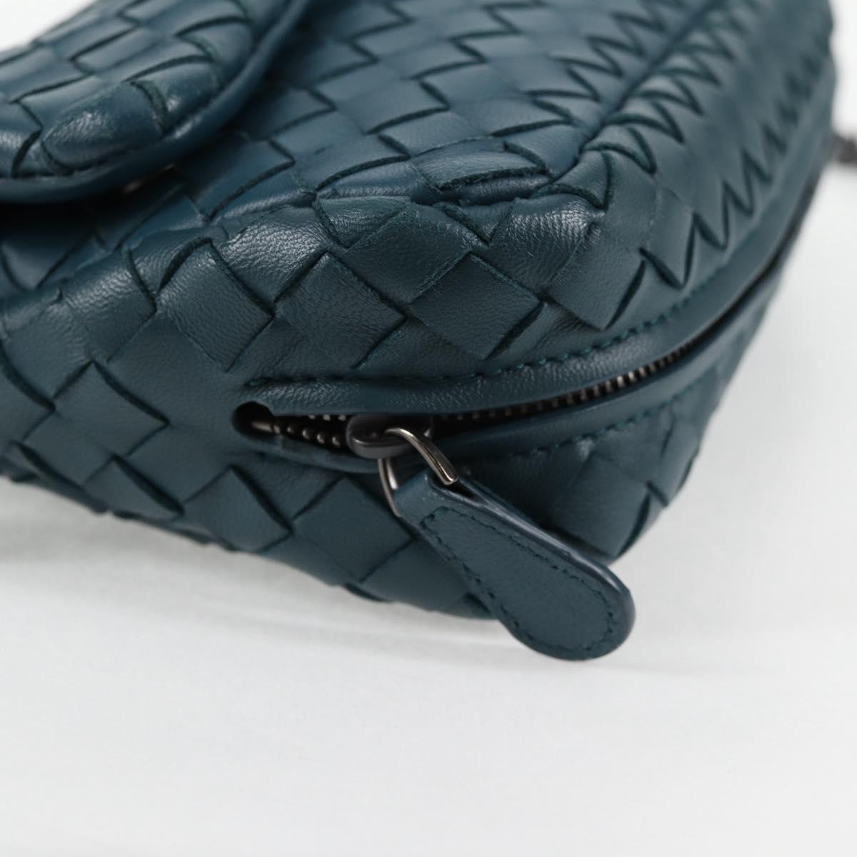 Bottega Veneta Olimpia, Blue, Leather, shoulder