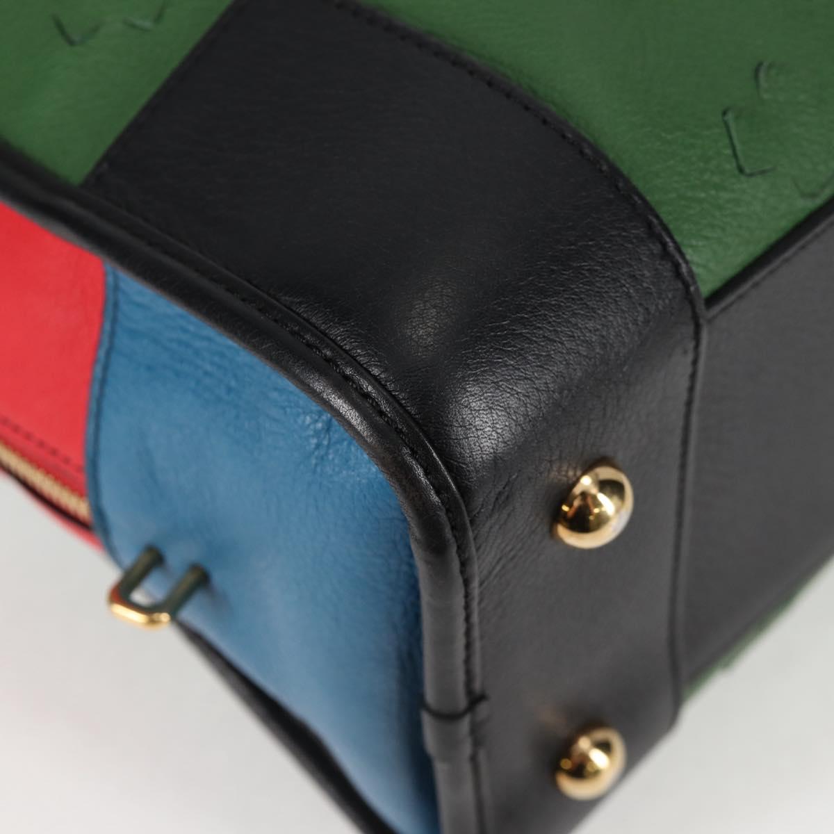 Loewe Amazona, Green, Leather, handbag