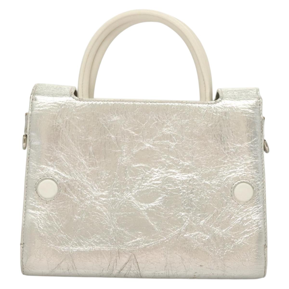 Dior Diorever, Silver, Leather, handbag
