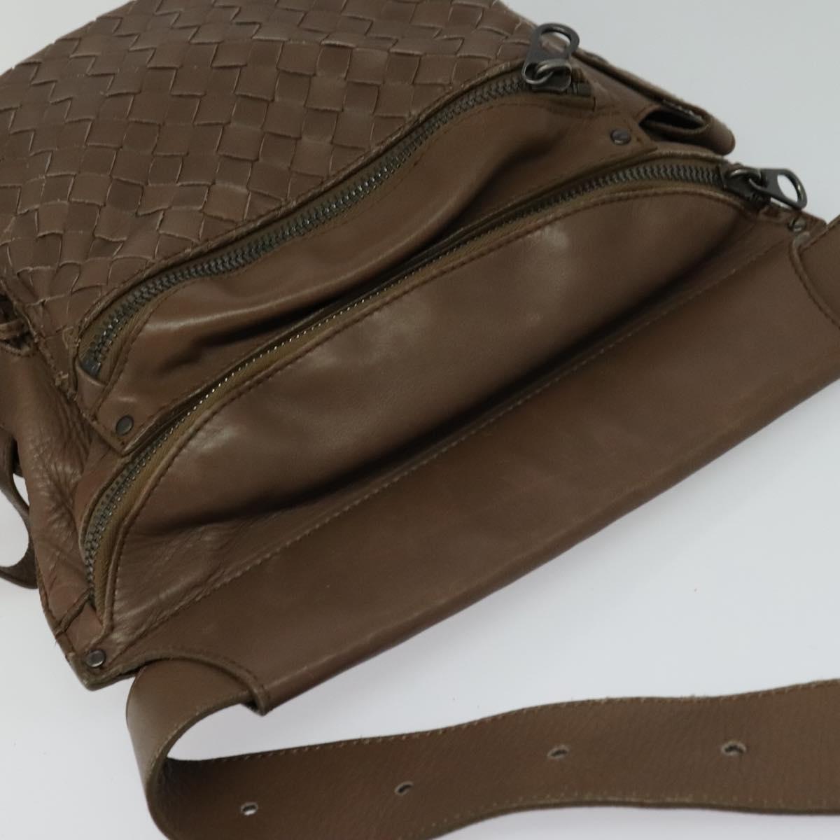 Bottega Veneta Intrecciato, Brown, Leather, shoulder