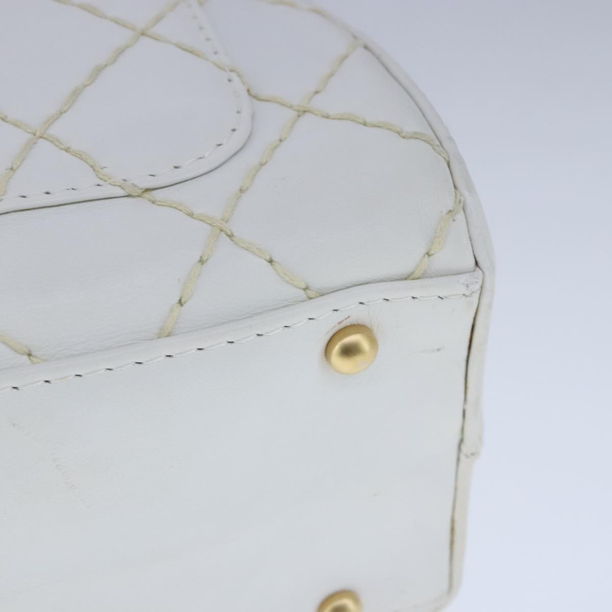 Chanel Wild stitch, White, Leather, handbag