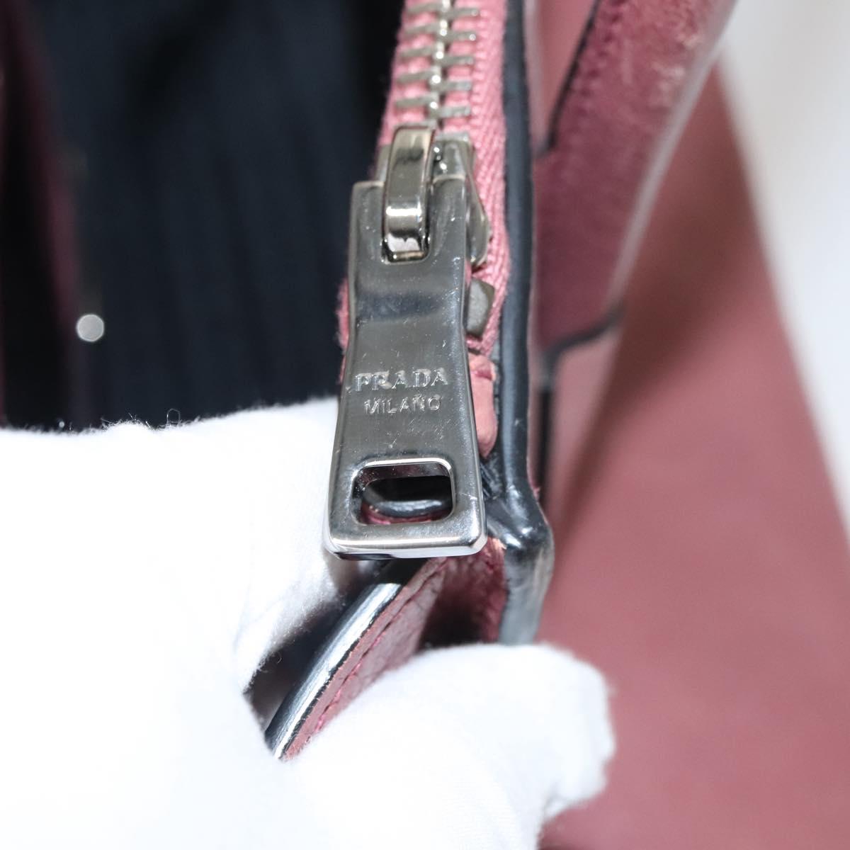 Prada Twin Pocket, Burgundy, Leather, handbag