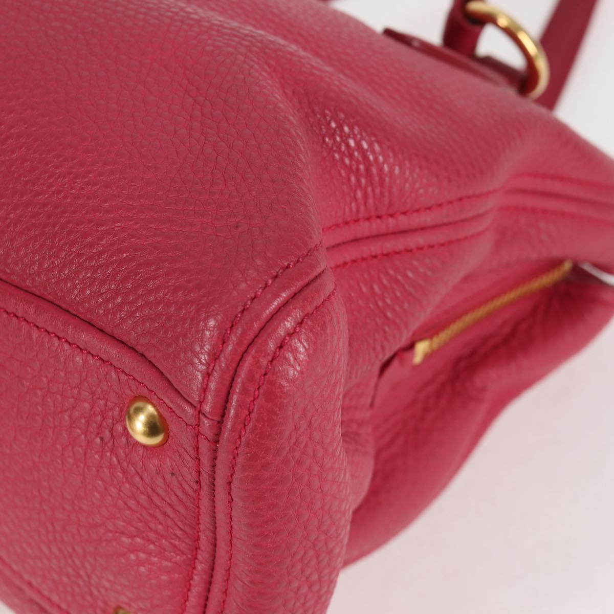 Miu Miu Vitello, Pink, Leather, tote