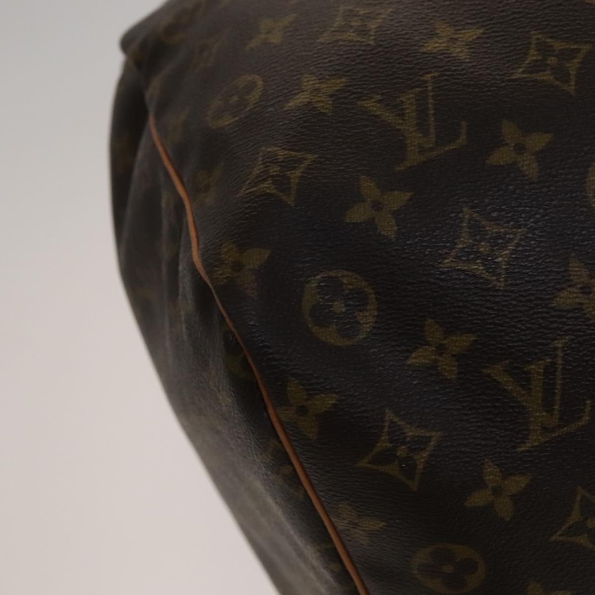 Louis Vuitton Keepall 60, Brown, Canvas, travel