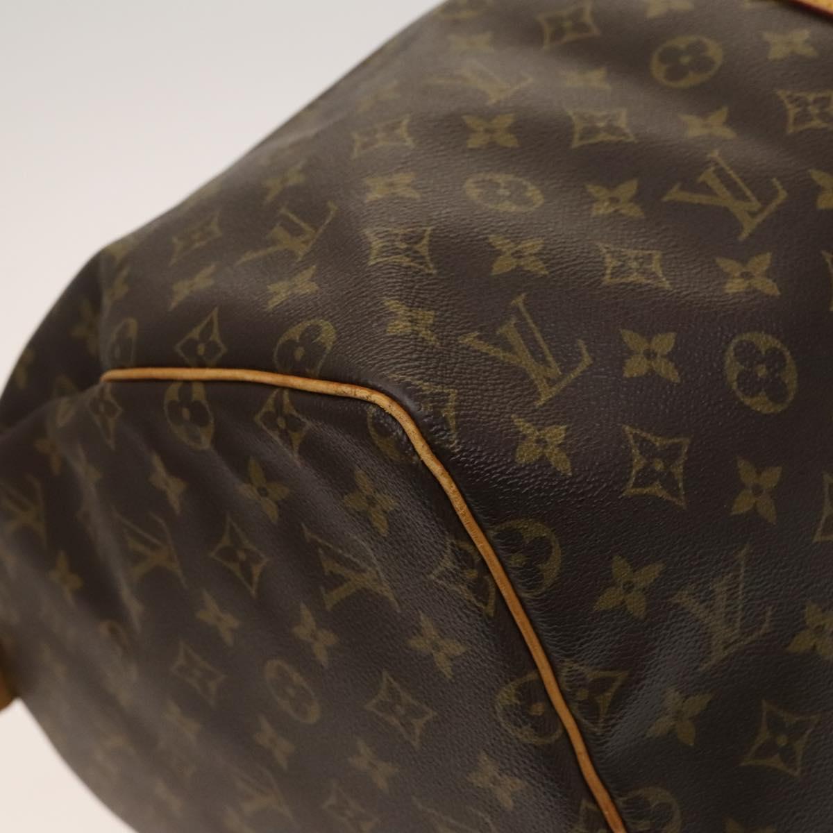 Louis Vuitton Keepall 55, Brown, "CANVAS, LEATHER", travel