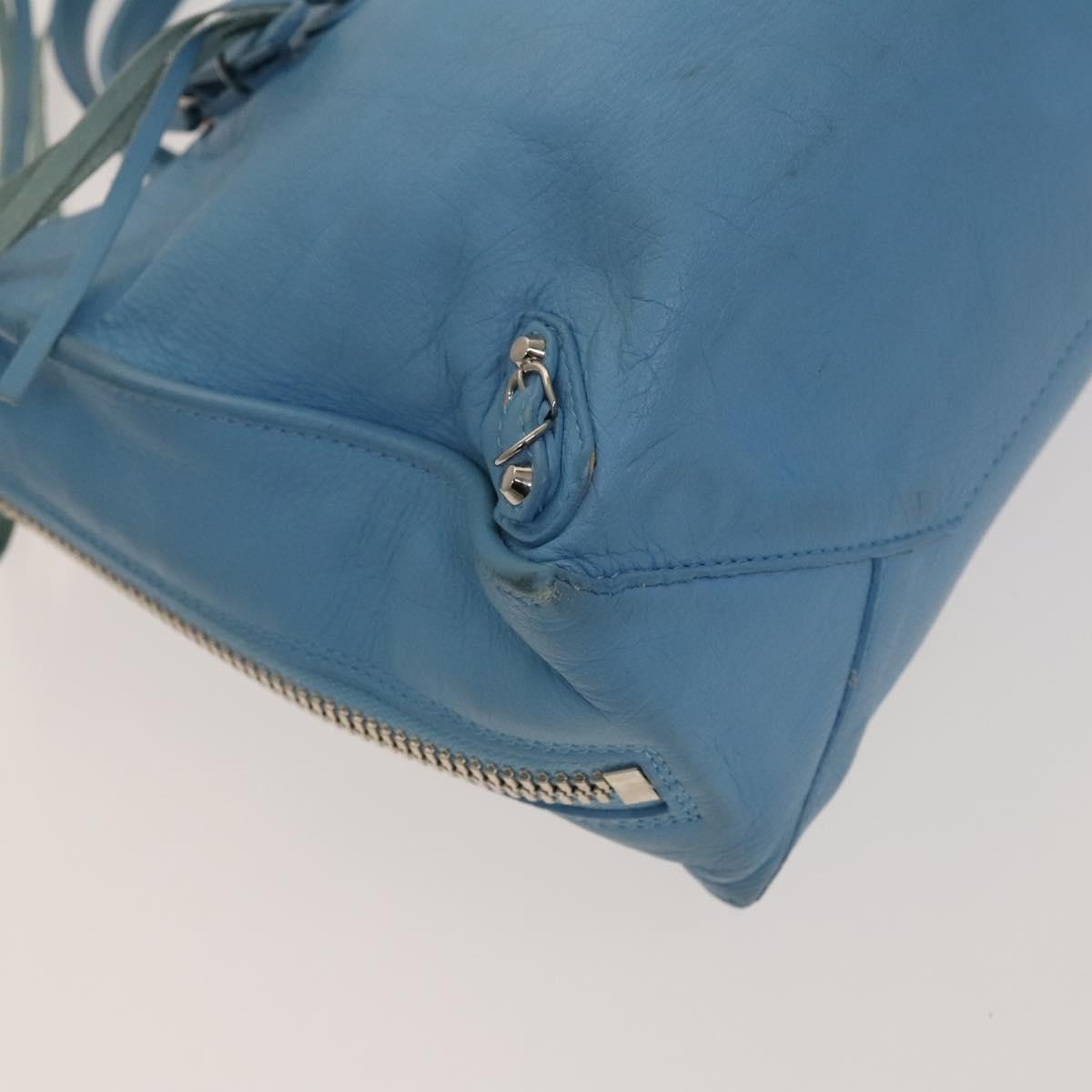 Balenciaga Papier, Blue, Leather, handbag