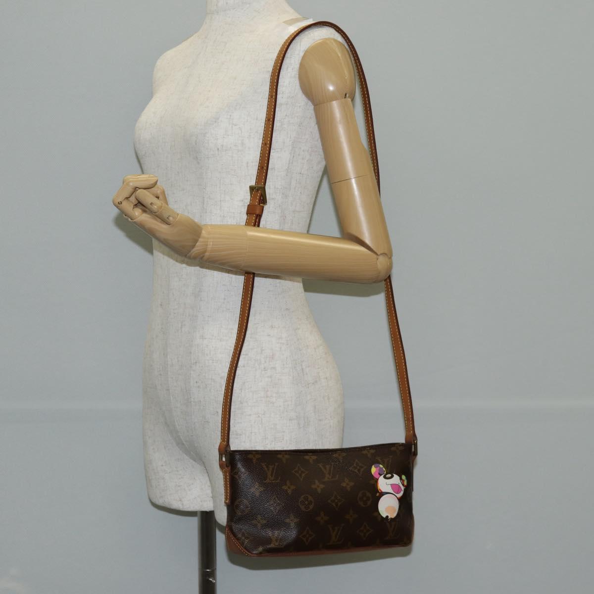 Louis Vuitton Trotteur, Brown, Canvas, shoulder