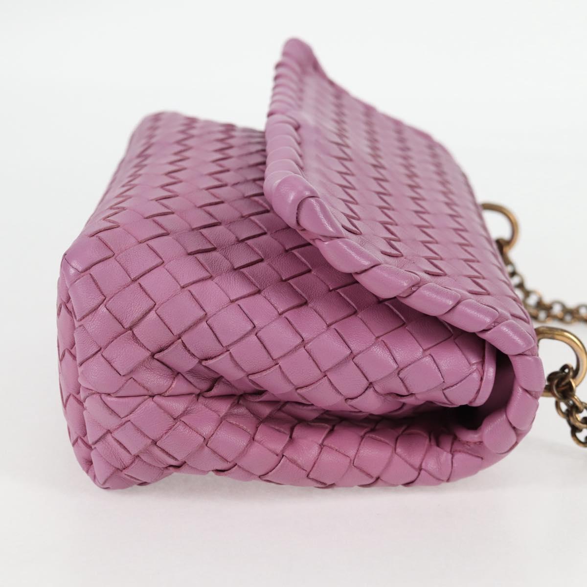 Bottega Veneta Olimpia, Purple, Leather, shoulder