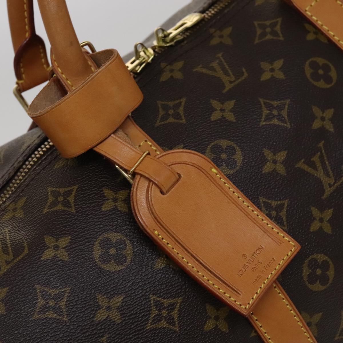 Louis Vuitton Keepall 60, Brown, Canvas, travel