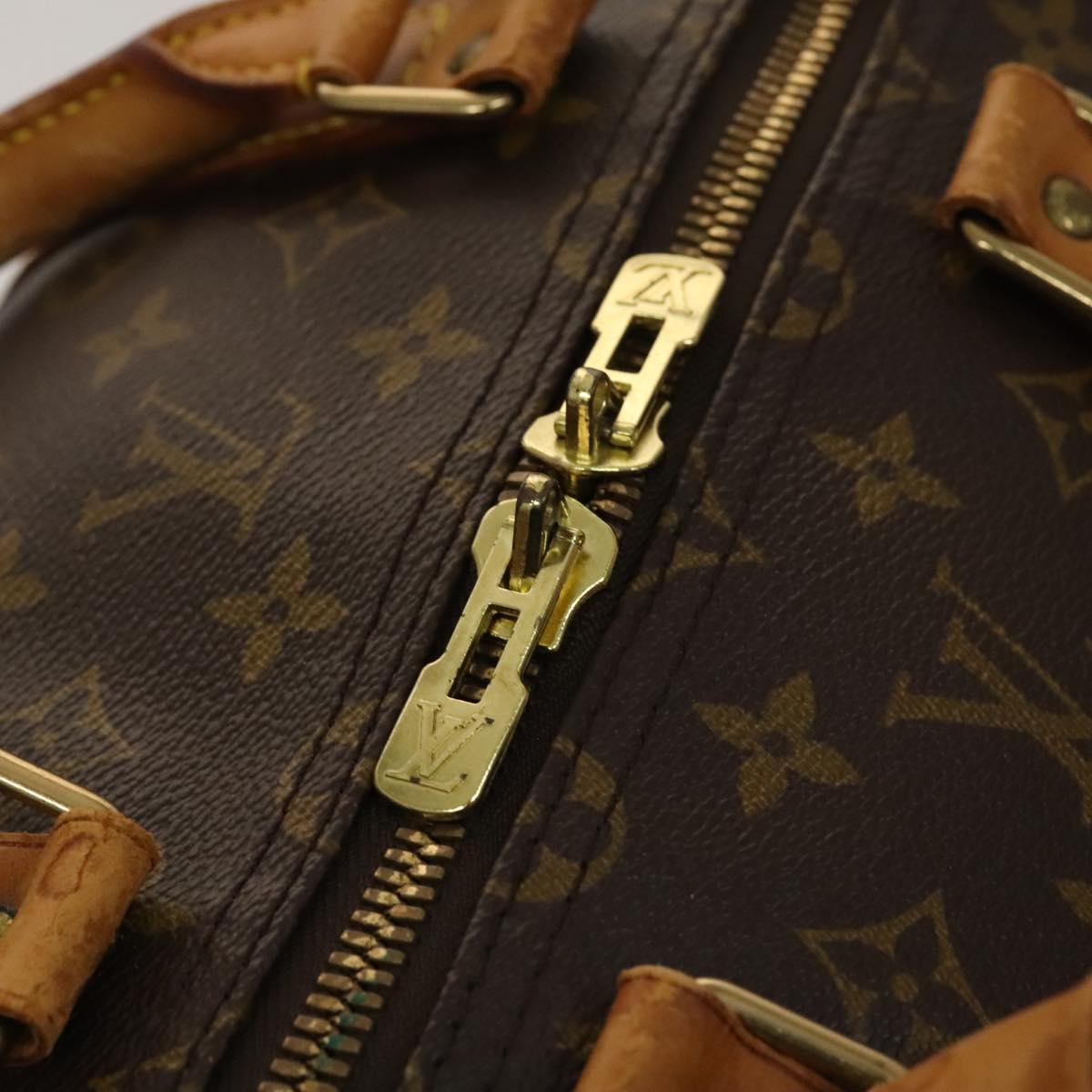 Louis Vuitton Keepall 55, Brown, Canvas, travel