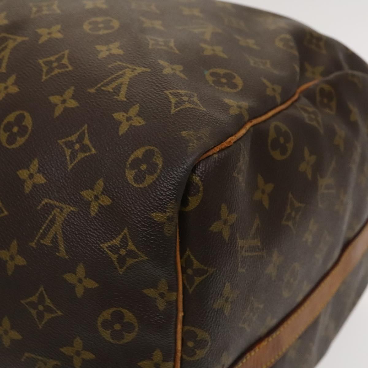 Louis Vuitton Keepall Bandoulière 55, Brown, Canvas, travel