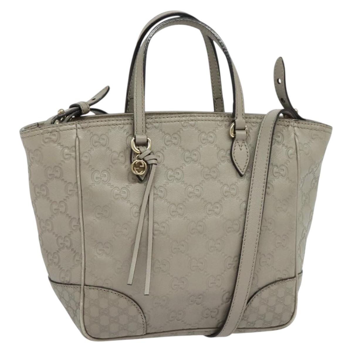 Gucci Bree, Grey, Leather, handbag