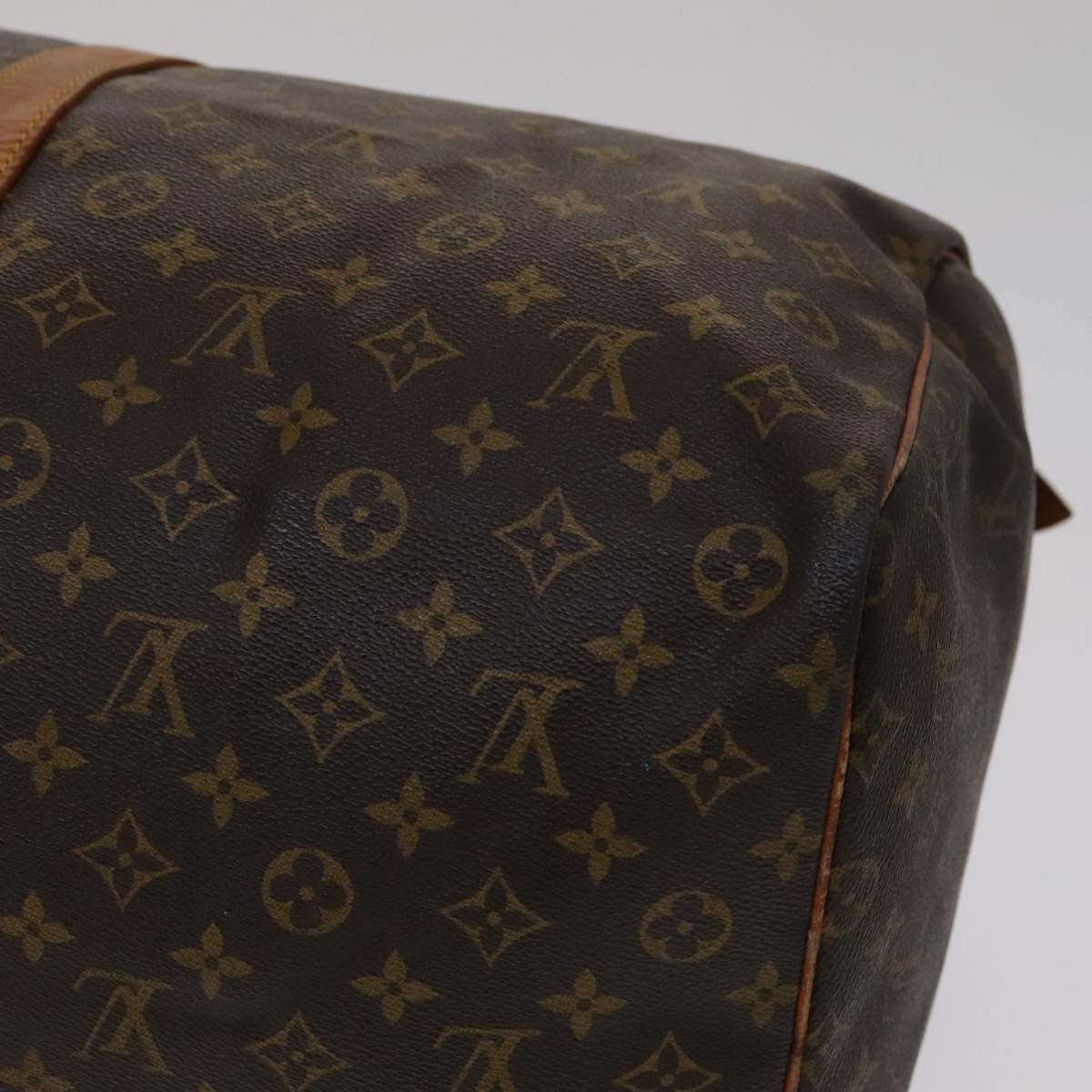 Louis Vuitton Keepall 60, Brown, Canvas, travel