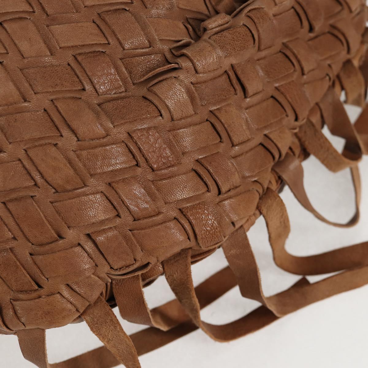 Miu Miu Woven, "BROWN,GOLD", Leather, handbag