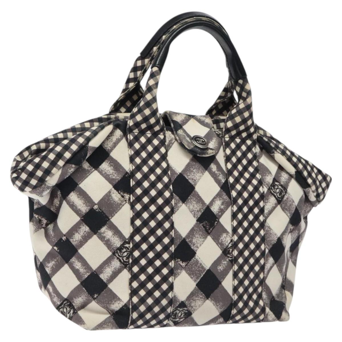 Chanel, Black, Canvas, handbag