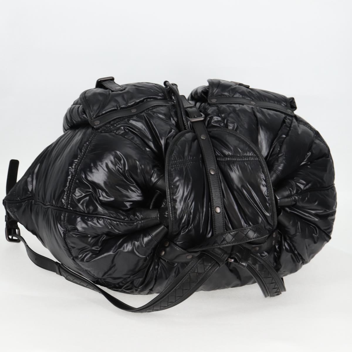 Bottega Veneta Spinnaker, Black, NYLON, backpack