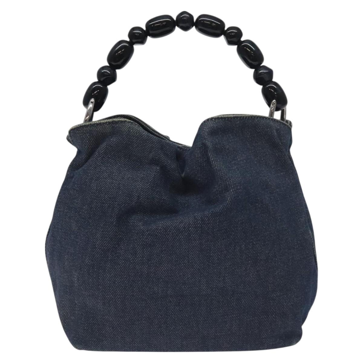 Dior Maris Pearl, Blue, Canvas, handbag