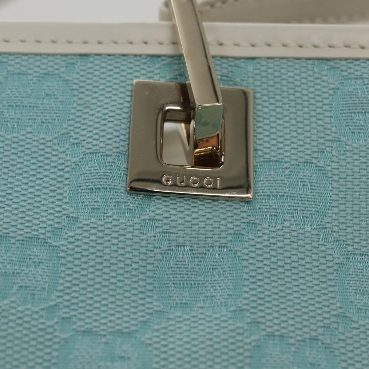 Gucci GG canvas, Blue, Canvas, tote