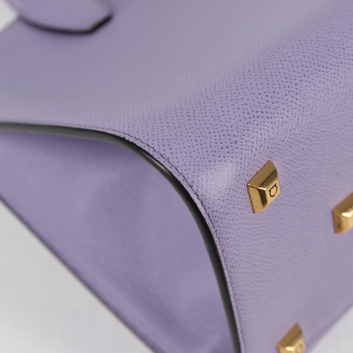 Salvatore Ferragamo Gancini, Purple, Leather, handbag