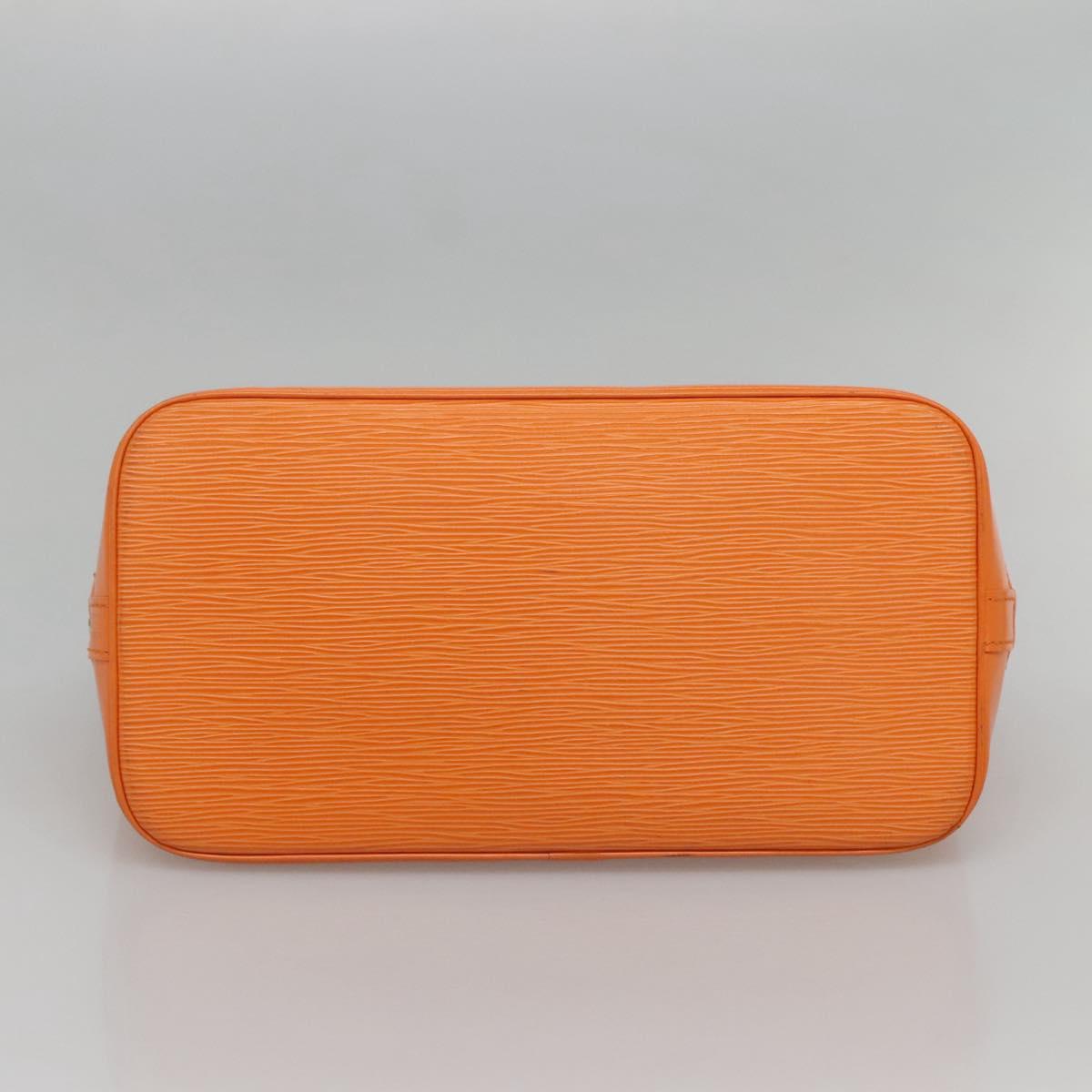 Louis Vuitton Alma, Orange, Leather, handbag