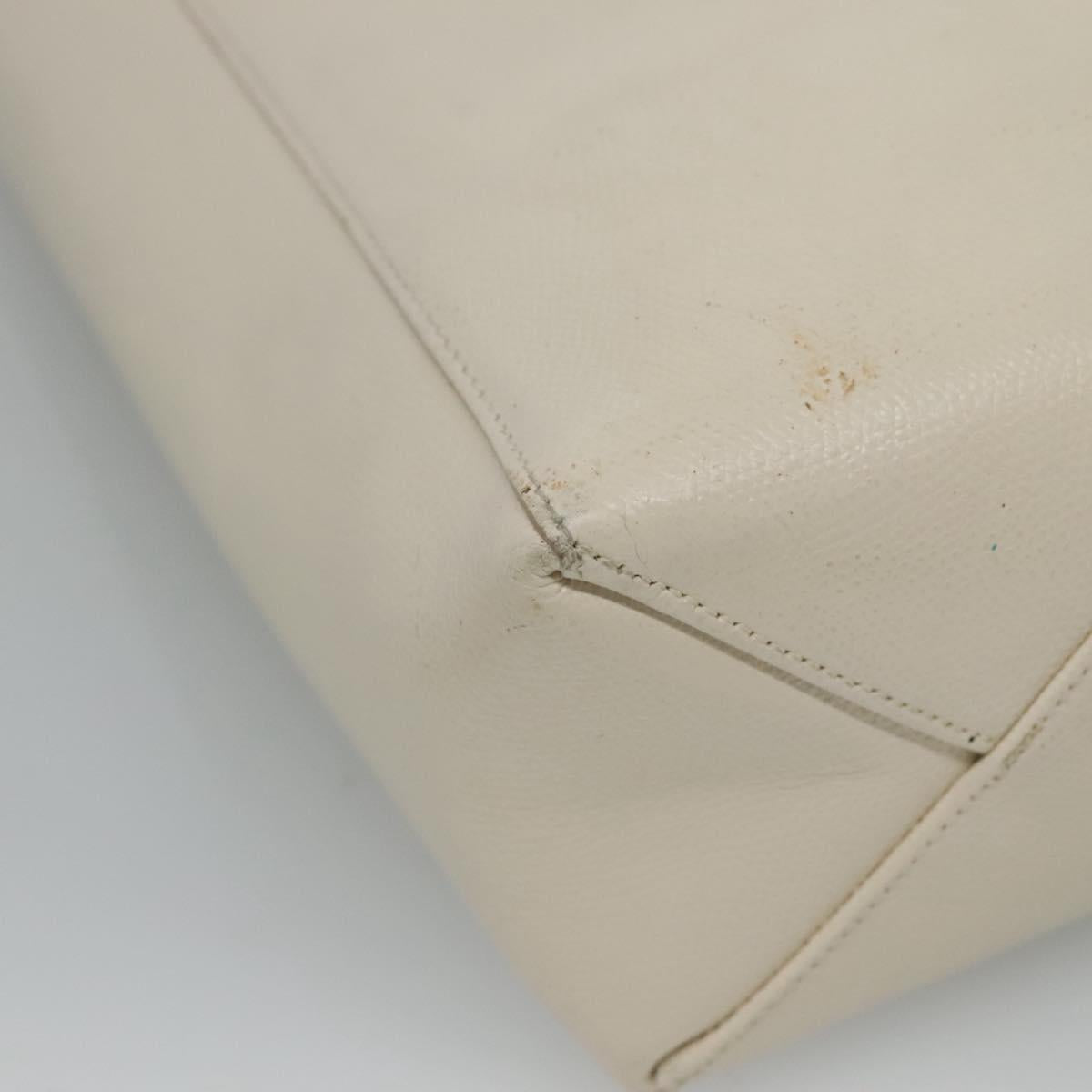 Céline Cabas Vertical, Beige, Leather, shoulder