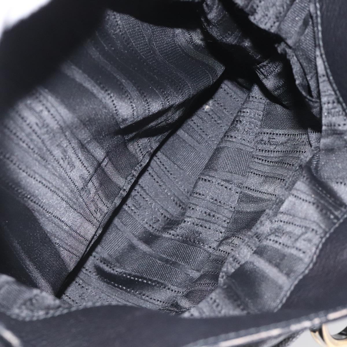 Salvatore Ferragamo Gancini, Black, Leather, handbag