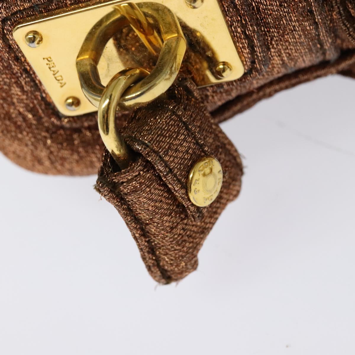 Prada, Brown, Canvas, shoulder