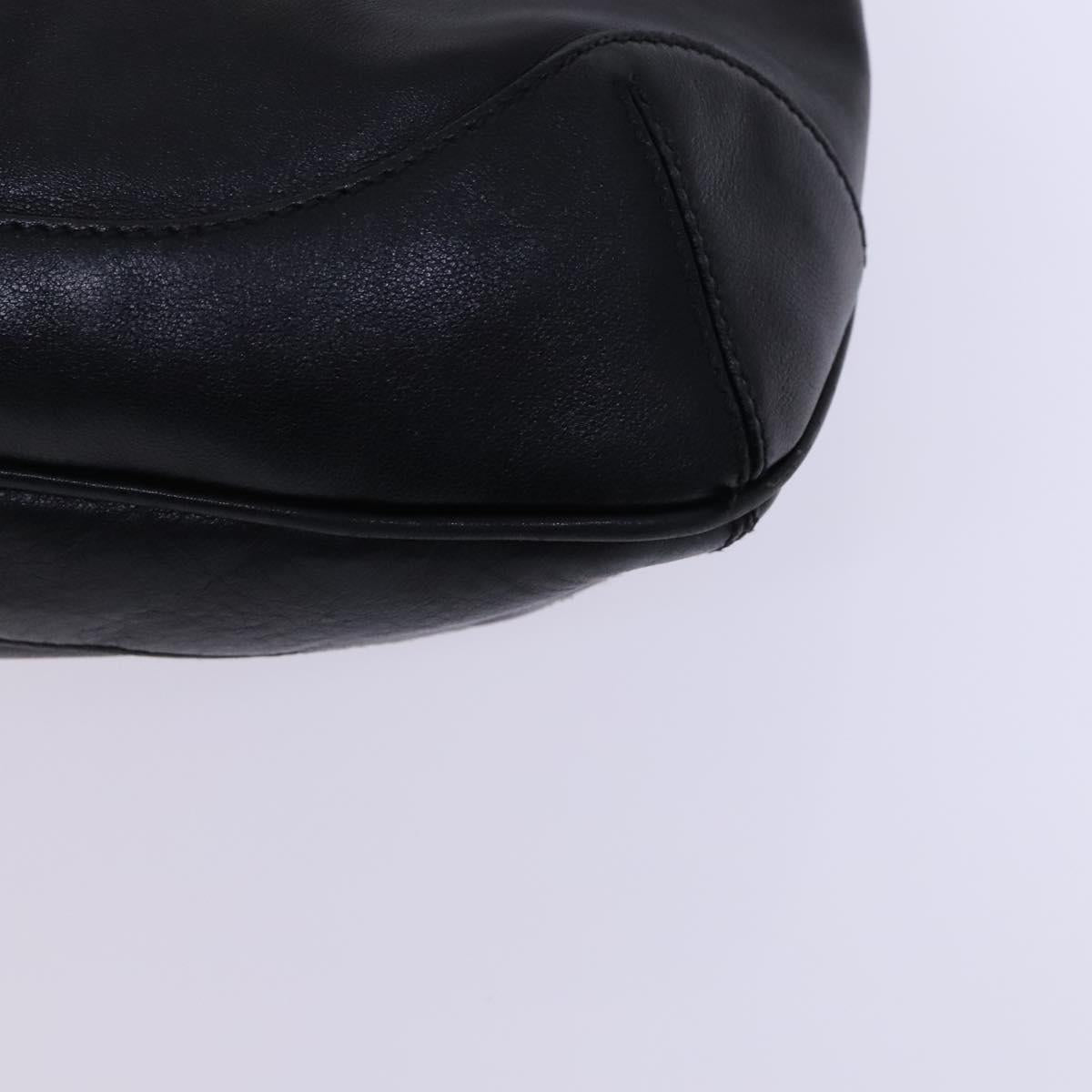 Gucci Peggy, Black, Leather, handbag