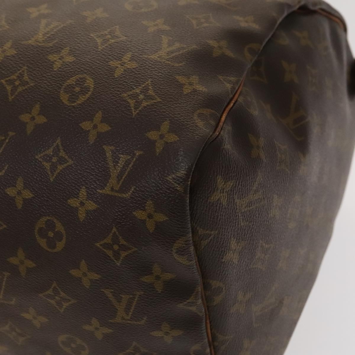 Louis Vuitton Keepall 55, Brown, Canvas, travel
