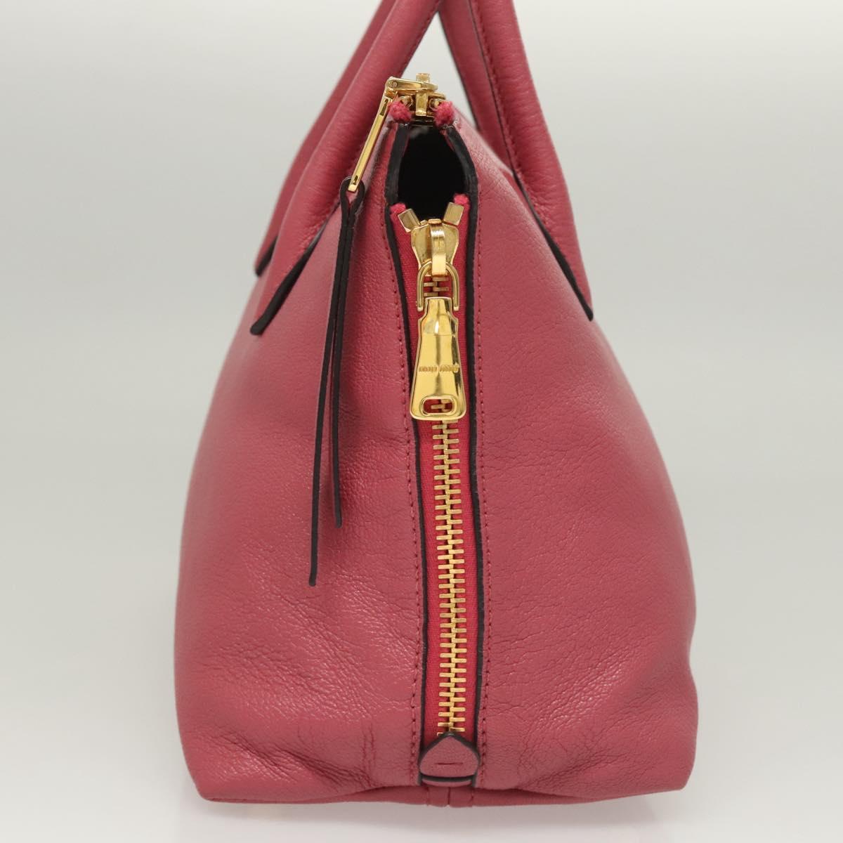 Miu Miu Madras, Pink, Leather, handbag