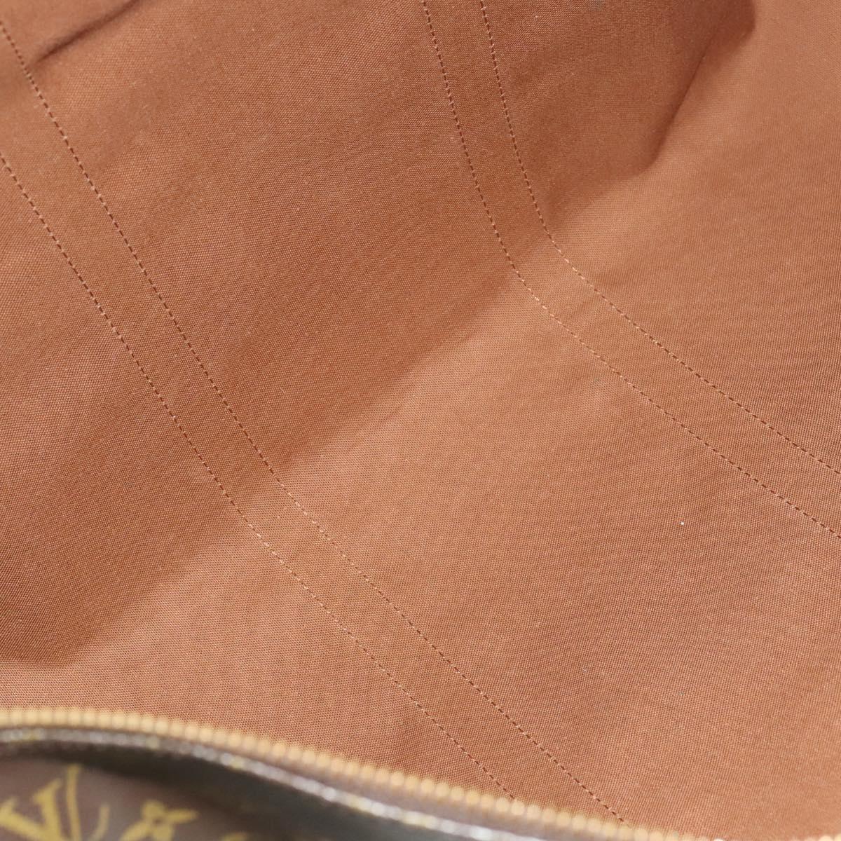 Louis Vuitton Keepall 55, Brown, "CANVAS, LEATHER", travel